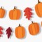 Big Dot of Happiness Fall Friends Thanksgiving Pumpkin Garland Banner, Decorations Backdrop, 30 Feet of Cord, 15 Paper Pumpkins and Autumn Leaf Shapes